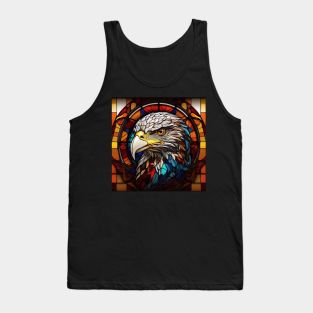 Eagle on Stained Glass Tank Top